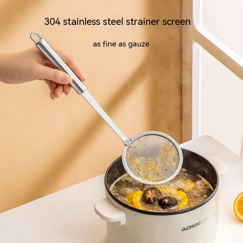 Commercial Kitchen Oil Filter - Küchensieb aus Edelstahl 304, Ölsieblöffel, Ölfiltersieblöffel,