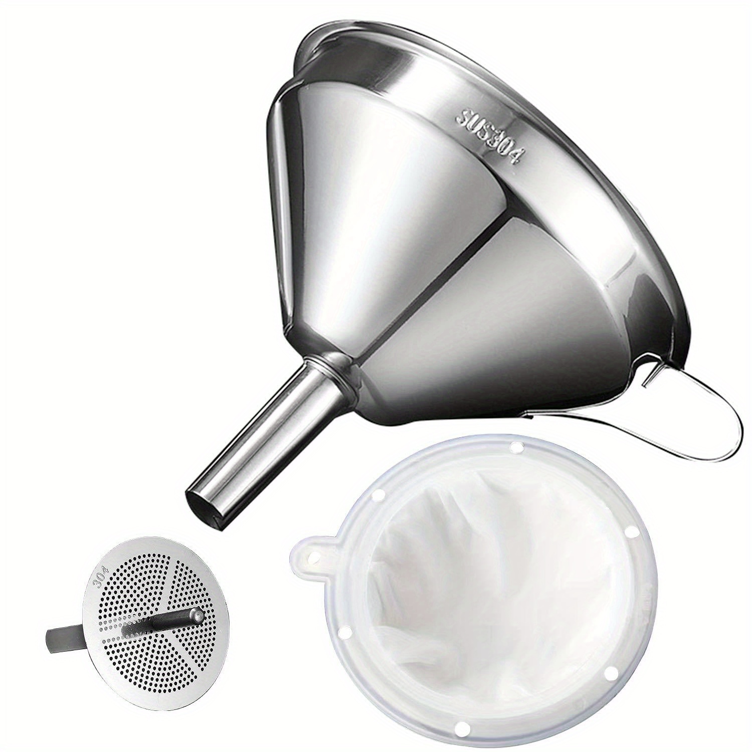 Commercial Kitchen Oil Filter - 3 Stück/Packung Trichter zum Befüllen von