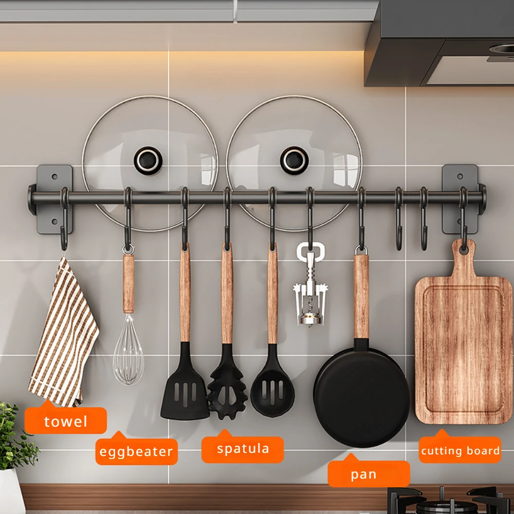 Commercial Kitchen Wall Shelves - Kein Schlag Küche Haken Rack Edelstahl