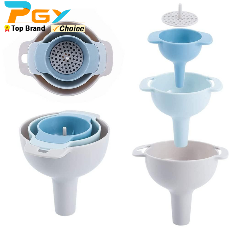 Commercial Kitchen Oil Filter - 4-in-1-Küchentrichter zum Befüllen von Flaschen. Küchentrichter