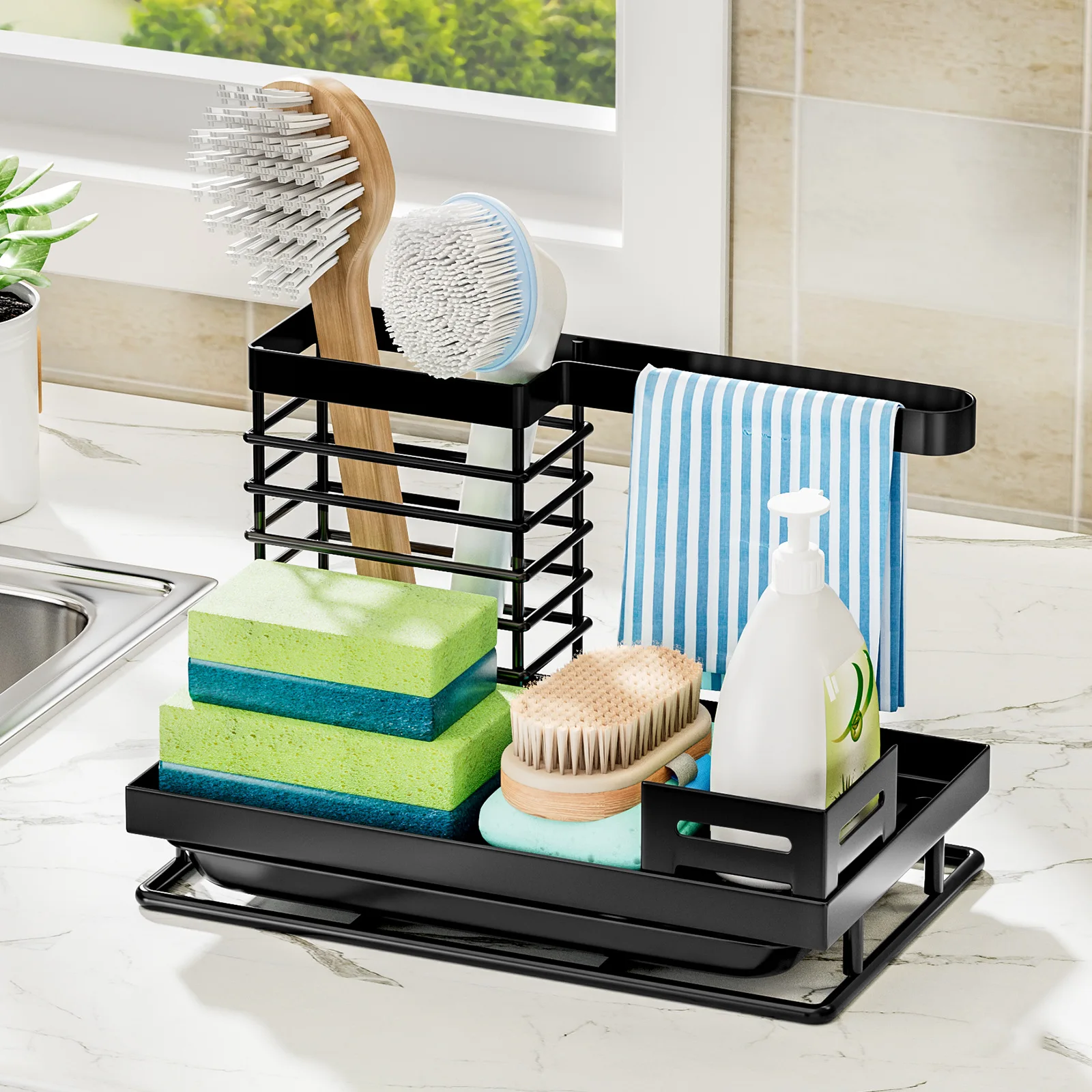 Commercial Kitchen Towels - DurableShelf Küchenregal für Spülbecken und Arbeitsplatte,