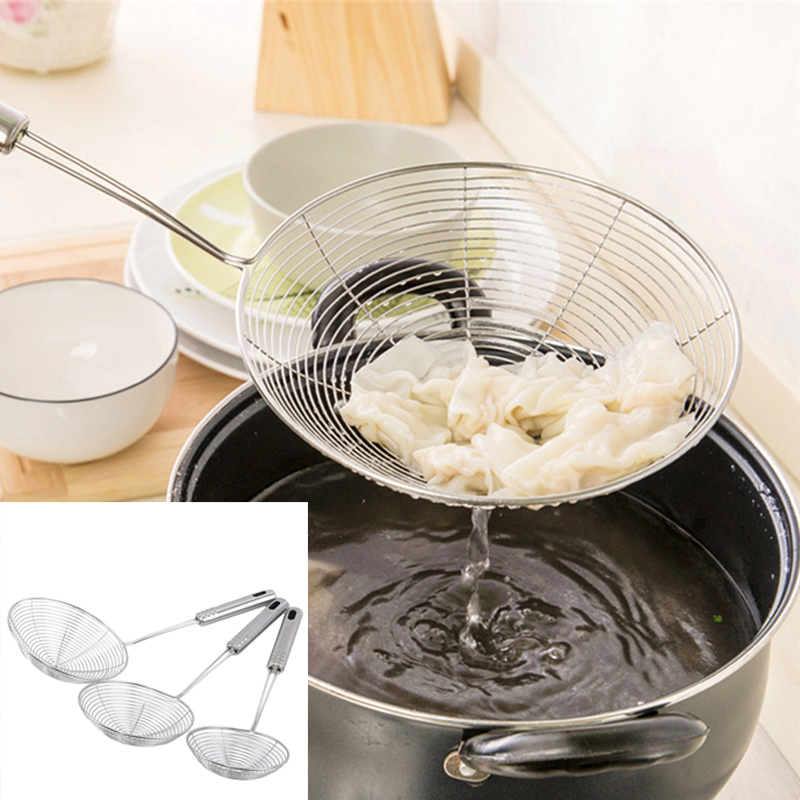 Commercial Kitchen Oil Filter - Ovaler Siebtopf aus Edelstahl mit Filternetz,