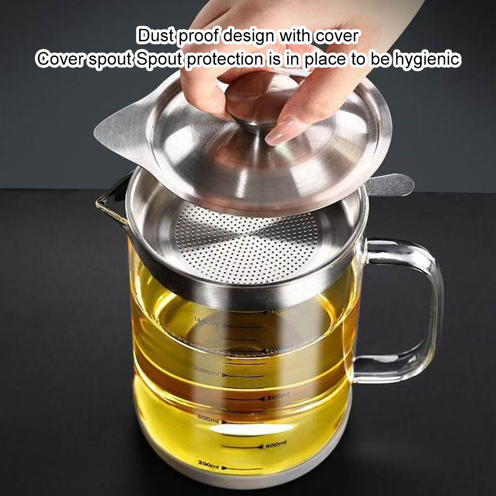1L/1,5 L Glas Öl Filter Küche  – Commercial Kitchen Oil Filter Bewertung und Preis