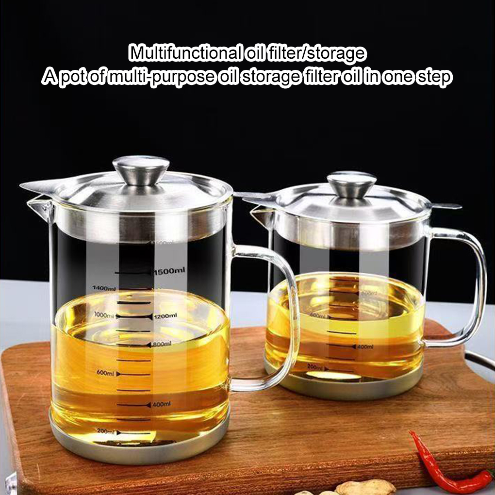 1L/1,5 L Glas Öl Filter Küche  – Commercial Kitchen Oil Filter Bewertung und Preis