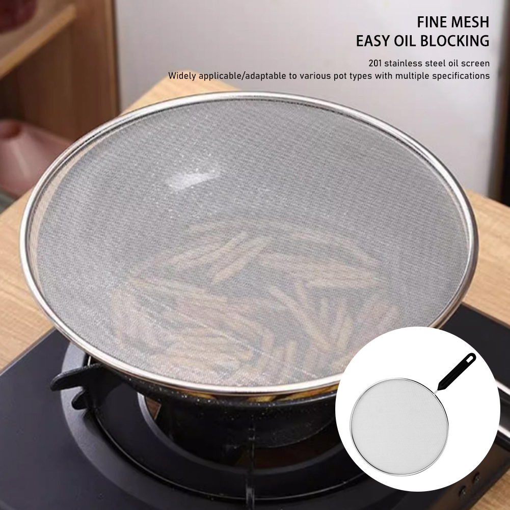 19–33 cm Edelstahl-Ölspritzsch – Commercial Kitchen Oil Filter Bewertung und Preis